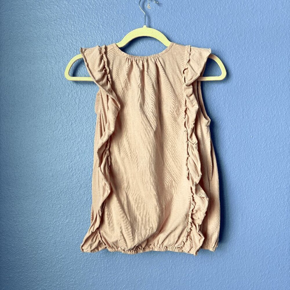 Girls' Trend Blossom Sleeveless Blouse Ruffle Top Dusty Rose Size 18 100% Cotton